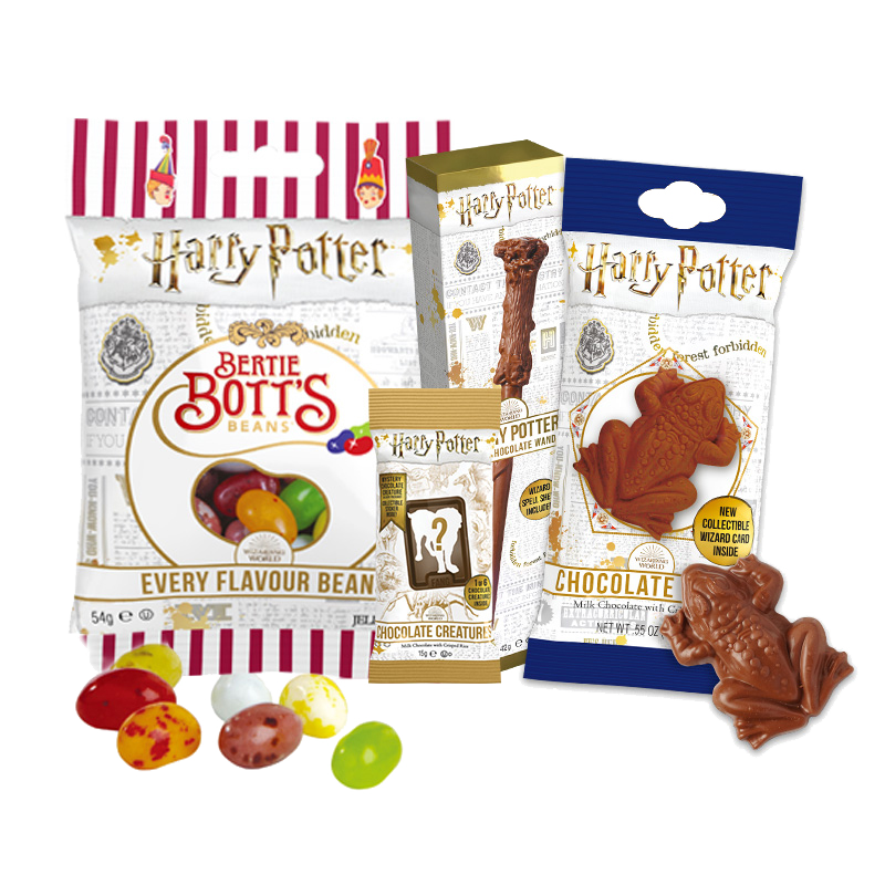 哈利波特系列魔杖怪味糖果脆米巧克力组合礼包